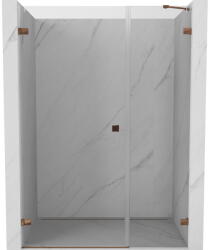 Mexen Lunar-B uși de duș batante stânga 125 cm, transparent, aur roz - 832S-125-050-60-00-L (832S-125-050-60-00-L)