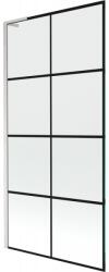 Mexen Next L paravan pentru cadă 1-foaie 90 x 150 cm, model grilaj negru, nichel periat - 895-090-000-03-77-97 (895-090-000-03-77-97)