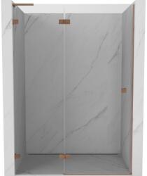 Mexen Lunar L uși de duș batante stânga 135 cm, transparent, cupru periat - 834L-135-000-65-00-L (834L-135-000-65-00-L)