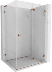 Mexen Lunar-F L cabină de duș pliabilă dreapta 100 x 80 cm, transparent, aur roz - 836L-100-080-60-00-P (836L-100-080-60-00-P)