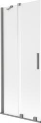 Mexen Velar paravan pentru cadă, cu 2 uși glisante, 80 x 150 cm, mat, gun metal - 896-080-000-31-95 (896-080-000-31-95)