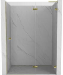 Mexen Lunar L ușă de duș pivotantă dreaptă 135 cm, transparentă, auriu - 834L-135-000-50-00-P (834L-135-000-50-00-P)