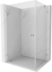 Mexen Lunar-B tolóajtós zuhanykabin balos 85 x 70 cm, átlátszó, króm - 832-085-070-01-00-L (832-085-070-01-00-L)