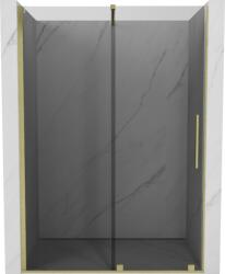 Mexen Velar toló zuhanyajtó 150 cm, grafit, arany szálcsiszolt - 871-150-000-41-55 (871-150-000-41-55)