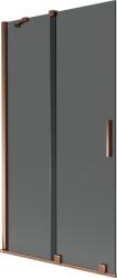 Mexen Velar paravan de baie cu 2 panouri glisante 100 x 150 cm, grafit, aur roz - 896-100-000-41-60 (896-100-000-41-60)