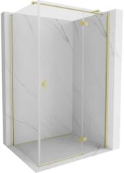 Mexen Mist-H T cabină de duș cu ușă batantă dreapta 75 x 110 cm, transparentă, auriu periat - 8A5T-075-110-55-00-P (8A5T-075-110-55-00-P)