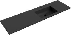 Mexen Otis süllyesztett mosdókagyló jobb 161 x 46, 5 cm, fekete matt - 25181671P (25181671P)
