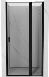Mexen Mist L jobb oldali zuhanyajtó, 115 cm, fekete keret, fekete - 8A4L-115-000-70-70-P (8A4L-115-000-70-70-P)