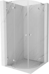 Mexen Lunar L cabină de duș semirotundă pivotantă 90 x 90 cm, transparent, crom - 833L-090L-090P-01-00 (833L-090L-090P-01-00)