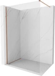 Mexen Kioto-X zuhanyfal Walk-in 130 x 200 cm, átlátszó 10 mm, kefélt réz - 800-130-101-65-00-X (800-130-101-65-00-X)