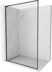 Mexen Kioto-XF L zuhanyfal Walk-in kerettel 50 x 202 cm, áttetsző 10 mm, fekete - 800-050-174-70-00-XF (800-050-174-70-00-XF)