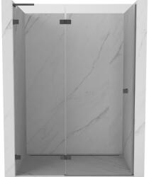 Mexen Lunar L balra nyíló zuhanyajtó 140 cm, átlátszó, fegyverszürke - 834L-140-000-95-00-L (834L-140-000-95-00-L)
