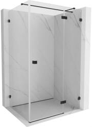 Mexen Lunar T nyíló zuhanykabin jobbos 135 x 120 cm, átlátszó, fekete - 834T-135-120-70-00-P (834T-135-120-70-00-P)