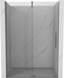 Mexen Velar 130 cm-es tolóajtós zuhanykabin, átlátszó, gun metal - 871-130-000-01-95 (871-130-000-01-95)