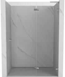 Mexen Lunar L zuhanyajtó, jobbra nyíló, 140 cm, átlátszó, króm - 834L-140-000-01-00-P (834L-140-000-01-00-P)
