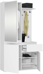 AKORD AKORD Entro Előszobai Szekrényrendszer Fehér Tükörrel (AKO-GARDENTROWEIPK)