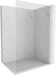 Mexen Lunar L zuhanyfal Walk-in jobb 60 x 200 cm, átlátszó 8 mm, arany szálcsiszolt - 830L-060-000-55-00-P (830L-060-000-55-00-P)