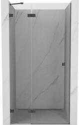 Mexen Lunar zuhanyajtó balos nyíló 110 cm, átlátszó, szálcsiszolt gun gray - 834-110-000-66-00-L (834-110-000-66-00-L)