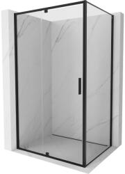 Mexen Exo 150 x 85 cm-es, nyíló zuhanykabin, átlátszó, fekete - 819-150-085-70-00 (819-150-085-70-00)
