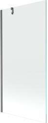 Mexen Next 1-szárnyú fürdőkádparaván 90 x 150 cm, átlátszó, gun gray kefélt - 895-090-000-00-00-66 (895-090-000-00-00-66)