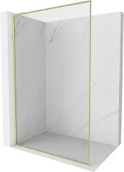 Mexen Kioto-XF L zuhanyfal Walk-in kerettel 70 x 202 cm, átlátszó 10 mm, arany szálcsiszolt - 800-070-174-55-00-XF (800-070-174-55-00-XF)