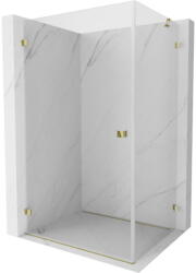 Mexen Lunar-B bal fülkés zuhanykabin, bal 100 x 90 cm, átlátszó, arany - 832-100-090-50-00-L (832-100-090-50-00-L)