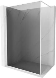 Mexen Kioto-XF Walk-in zuhanyfal kerettel 90 x 202 cm, grafit 10 mm, fehér - 800-090-104-20-40-X (800-090-104-20-40-X)