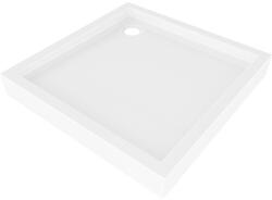 Mexen Flow+ négyzet alakú zuhanytálca 100 x 100 cm, fehér fényes - 46S101010H (46S101010H)