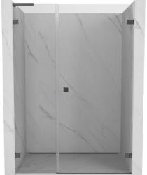 Mexen Lunar-B L jobb oldali zuhanyajtó 130 cm, átlátszó, gun metal - 832SL-130-050-95-00-P (832SL-130-050-95-00-P)