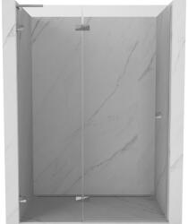Mexen Lunar L zuhanyajtók, balra nyíló 130 cm, átlátszó, króm - 834L-130-000-01-00-L (834L-130-000-01-00-L)