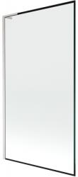 Mexen Next L fürdőkád panel, 1-szárnyú 100 x 150 cm, fekete minta, kefélt nikkel - 895-100-000-03-70-97 (895-100-000-03-70-97)