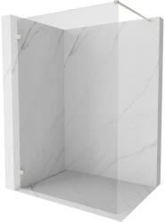 Mexen Lunar zuhanyfal Walk-in balos 80 x 200 cm, átlátszó 8 mm, kefélt nikkel - 830-080-000-97-00-L (830-080-000-97-00-L)