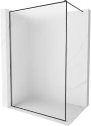 Mexen Kioto-F Walk-in Zuhanyfal kerettel 70 x 202 cm, deres 8 mm, gun szürke kefélt - 800-070-104-66-30 (800-070-104-66-30)