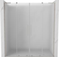 Mexen Velar L Duo tolóajtórendszer zuhany 170 cm, zúzmara, kefélt nikkel - 871-170-003-32-97 (871-170-003-32-97)
