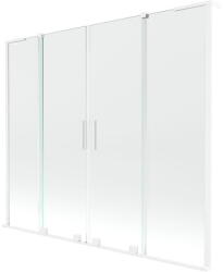 Mexen Velar L Duo 2-szárnyú toló kádparaván 170 x 150 cm, átlátszó, fehér - 896-170-003-02-20 (896-170-003-02-20)