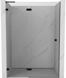 Mexen Lunar L balos zuhanyajtó balra nyíló 130 cm, átlátszó, fekete - 834L-130-000-70-00-L (834L-130-000-70-00-L)