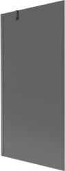 Mexen Next egyajtós fürdőkádparaván 90 x 150 cm, grafit, gun gray csiszolt - 895-090-000-00-40-66 (895-090-000-00-40-66)