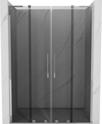 Mexen Velar L Duo tolóajtós zuhanyajtó 150 cm, grafit, króm - 871-150-003-42-01 (871-150-003-42-01)