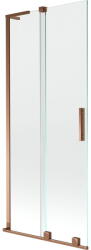 Mexen Velar L kádparaván 2 szárnyú tolóajtós 85 x 150 cm, átlátszó, rózsaarany - 896-085-003-01-60 (896-085-003-01-60)