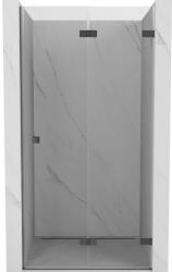 Mexen Lunar-F összecsukható zuhanyajtó jobb, 60 cm, átlátszó, gun metal - 836-060-000-95-00-P (836-060-000-95-00-P)