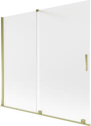 Mexen Velar kétszárnyú toló kádparaván 170 x 150 cm, matt, arany - 896-170-000-31-50 (896-170-000-31-50)