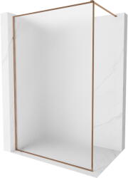 Mexen Kioto-XF Walk-in zuhanyfal kerettel 70 x 202 cm, matt 10 mm, rózsaarany - 800-070-104-60-30-X (800-070-104-60-30-X)