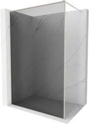 Mexen Kioto-F walk-in zuhanyfal kerettel, 70 x 202 cm, grafit 8 mm, csiszolt nikkel - 800-070-104-97-40 (800-070-104-97-40)