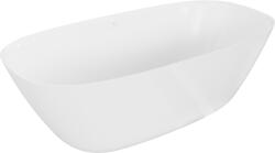 Mexen Como szabadonálló öntöttmárvány kád 150 x 82 cm, fényes fehér - 57311508210 (57311508210)