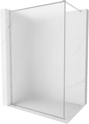 Mexen Kioto-F Walk-in zuhanyfal kerettel 130 x 202 cm, matt 8 mm, króm - 800-130-104-01-30 (800-130-104-01-30)