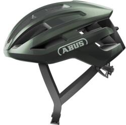 ABUS kerékpáros sport sisak Powerdome ACE, In-Mold, verseny sapkával, moss green, M (54-58 cm)