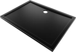 Mexen Flow téglalap alakú slim zuhanytálca 95 x 70 cm, fekete matt - 46R707095 (46R707095)