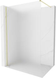 Mexen Kioto-X zuhanyfal Walk-in 140 x 200 cm, 10 mm matt, arany kefe - 800-140-101-55-30-X (800-140-101-55-30-X)