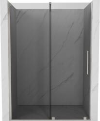 Mexen Velar 140 cm-es tolóajtós zuhanyzóajtó, grafit, csiszolt nikkel - 871-140-000-41-97 (871-140-000-41-97)