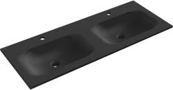 Mexen Vela dupla mosdó pultba süllyesztett 121 x 46, 5 cm, fekete matt - 25231271D (25231271D)